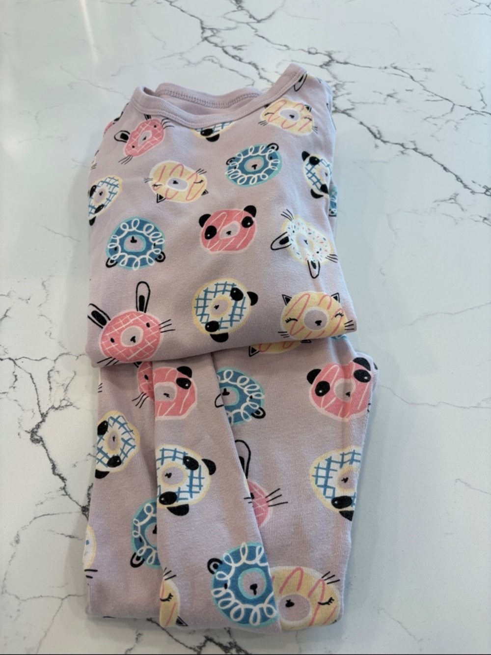 Tea collection Light Purple Animal Print Pajama Set